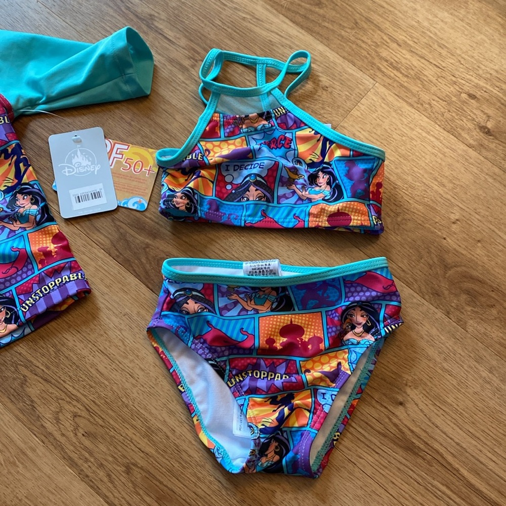 Size 3 LITTLE KIDS SWIMSUIT 3 PIECES - Picture 3 of 5